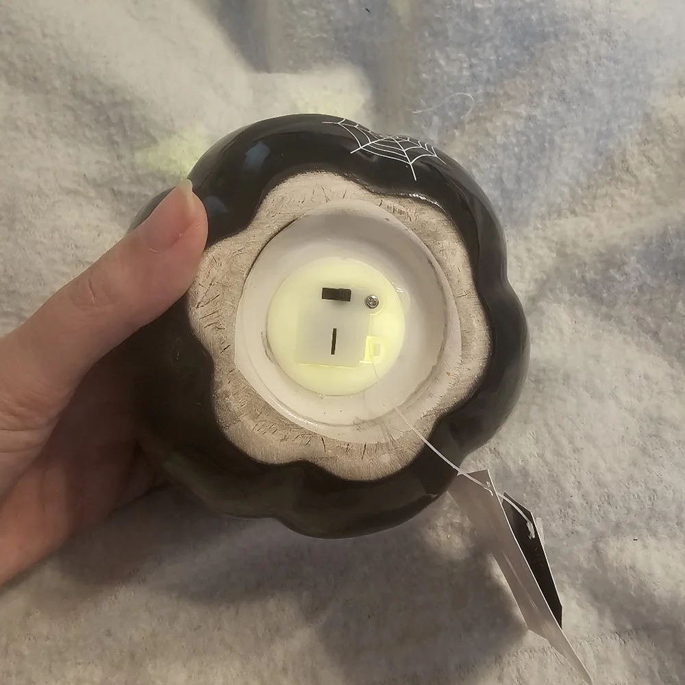 Target DISCONTINUED Halloween Black Spider Jack o' Lantern Pumpkin Light